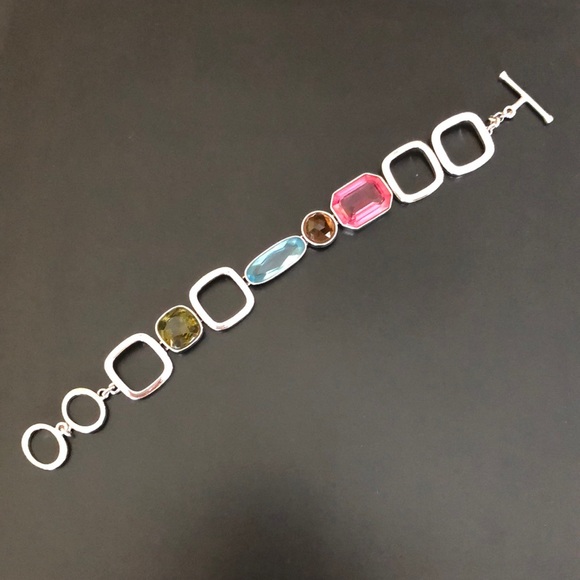EUC Sterling Silver Swarovski Crystal Bracelet